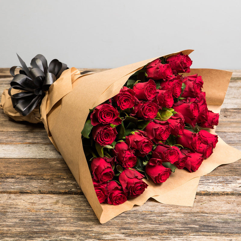 Classic Romance - 30 Long Stemmed Red Roses